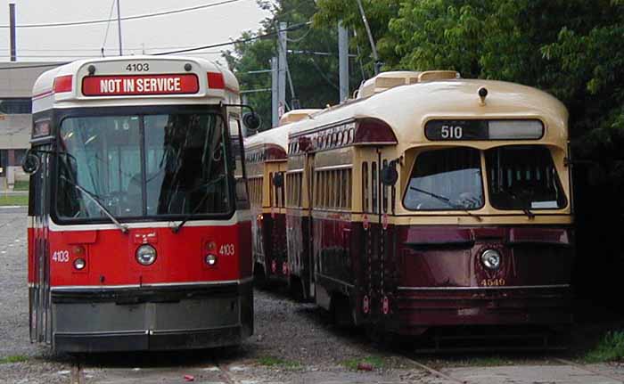 Toronto Transit Commission PCC streetcar 4549